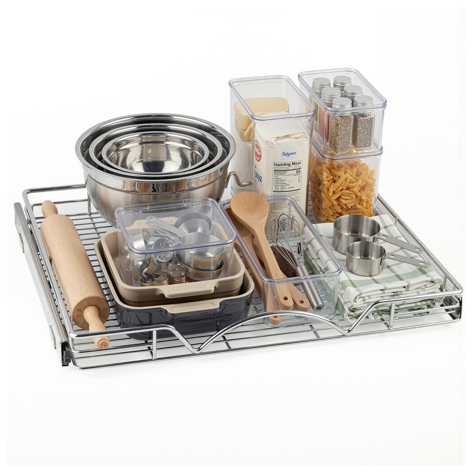 HOLDN' STORAGE Pull Out Cabinet Organizer, Heavy Duty- Lifetime Limited Warranty