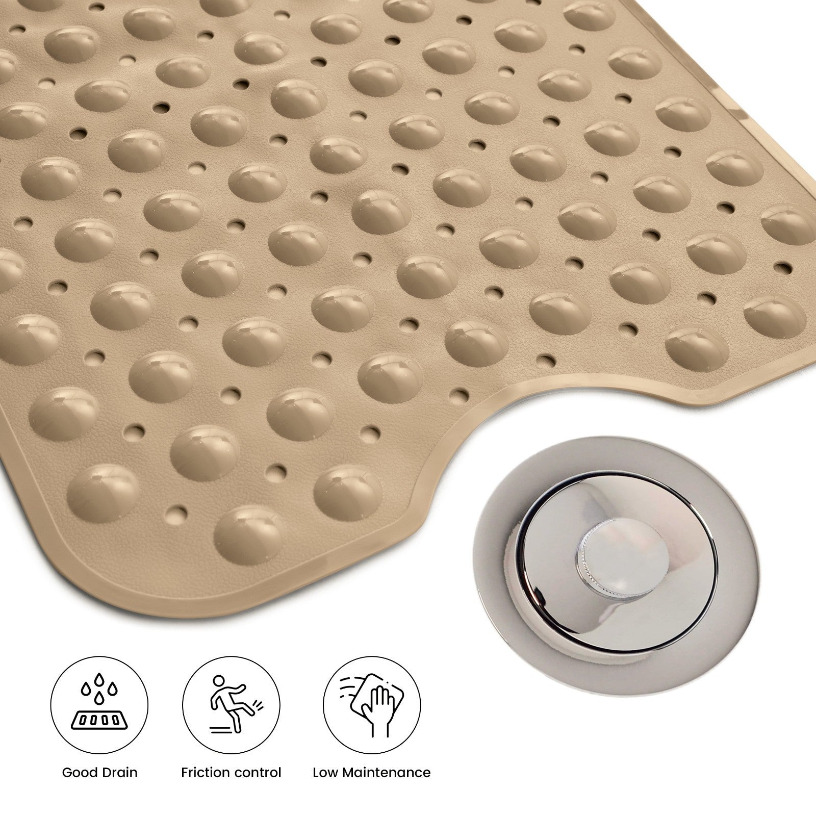 Non Slip Bathtub Mats Suction Cups Washable Bathroom Inside Shower Mat Anti Mold