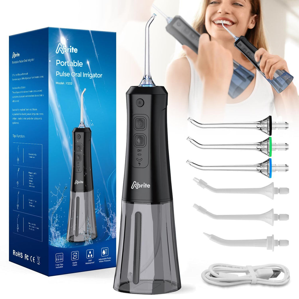 Dental Oral Irrigator Cordless Water Flosser Travel Teeth Cleaner Floss