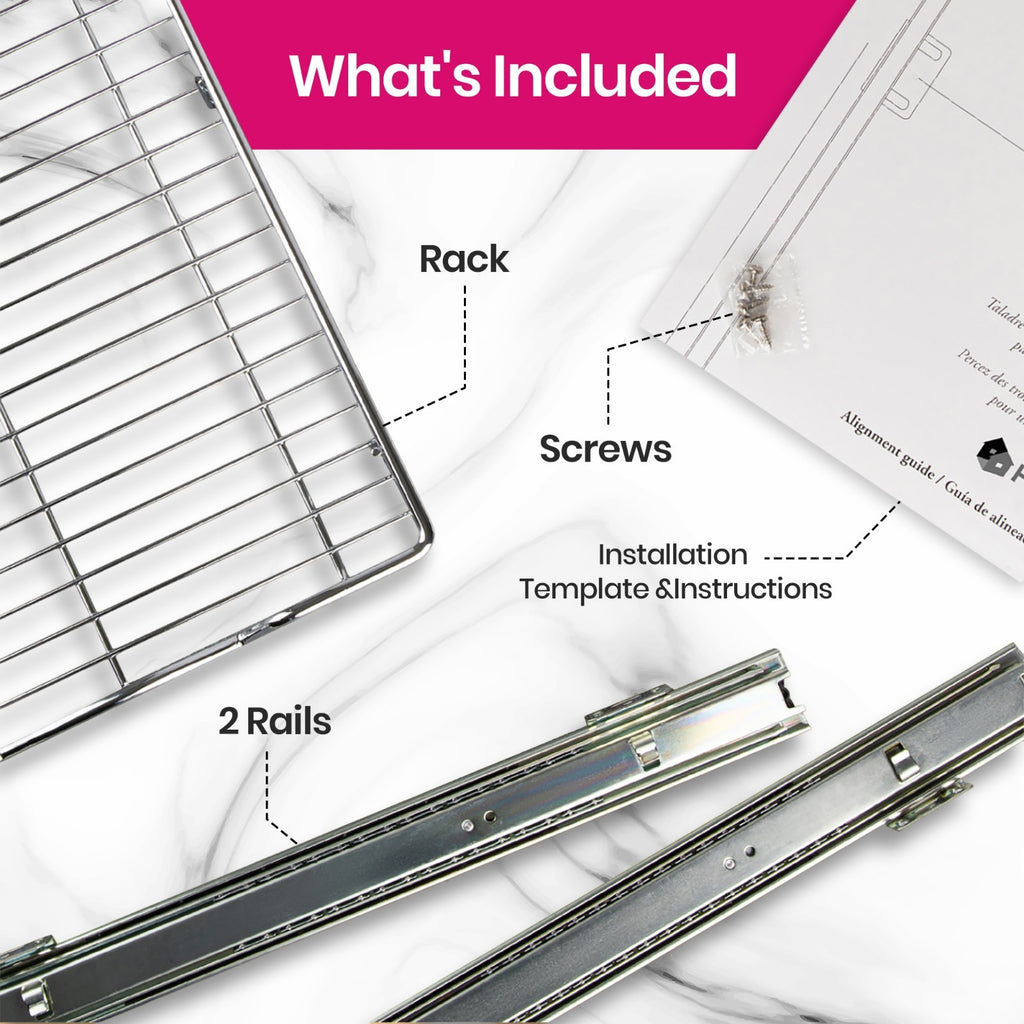 HOLDN' STORAGE Pull Out Cabinet Organizer, Heavy Duty- Lifetime Limited Warranty