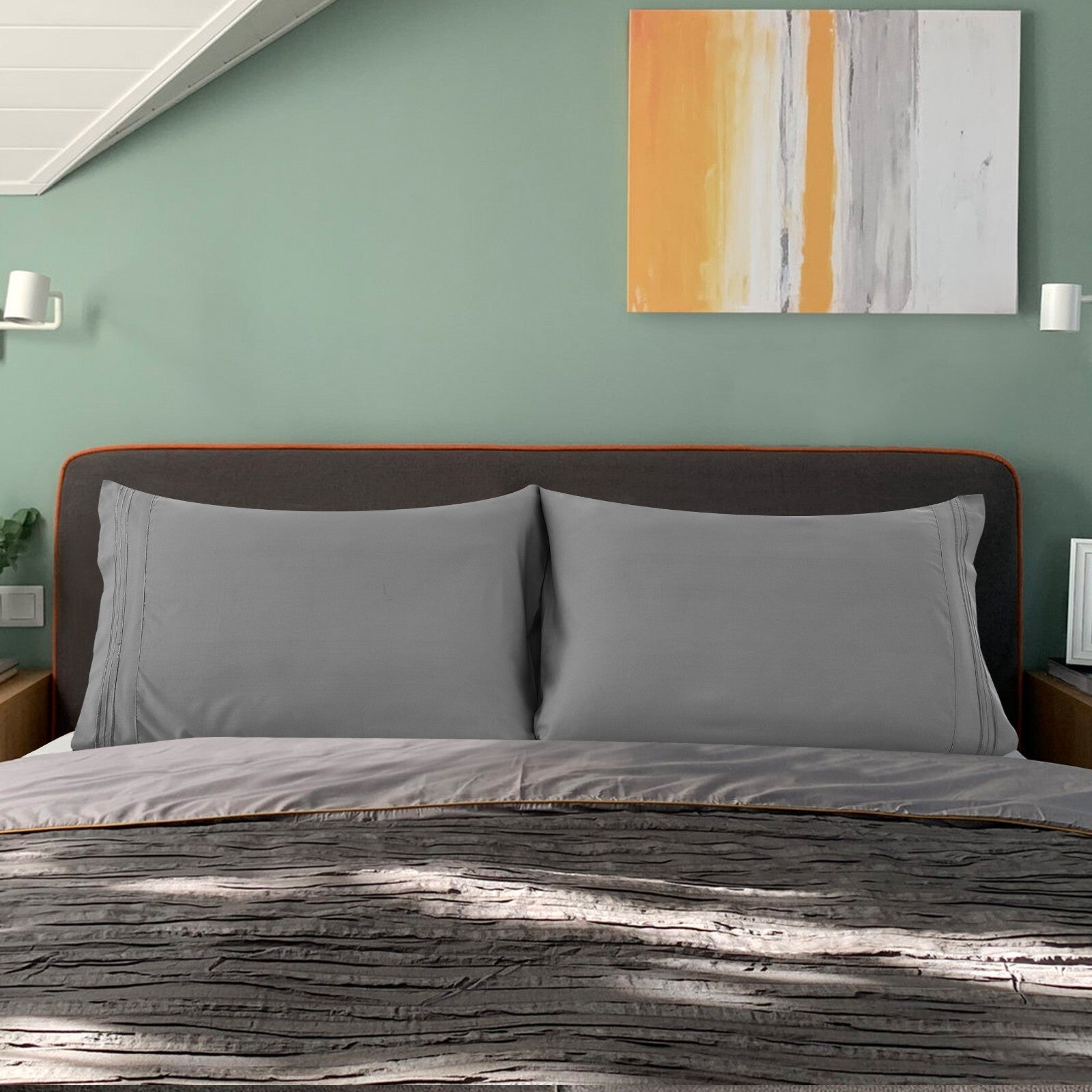 Pack of 2, 4 & 6 Pillow Cover Set Ultra Soft Microfiber Pillowcases Queen King