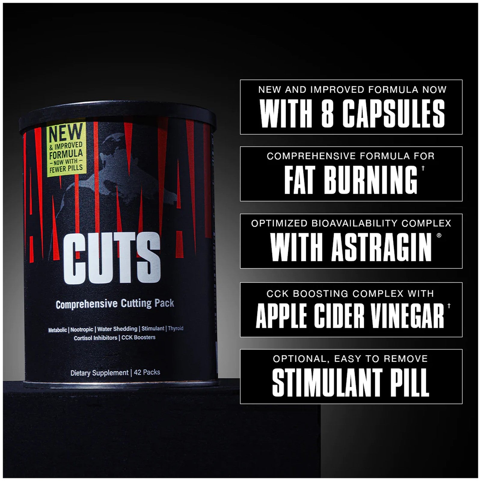 Universal Nutrition Animal Cuts, 42 Packs - Potent thermogenics boost metabolism