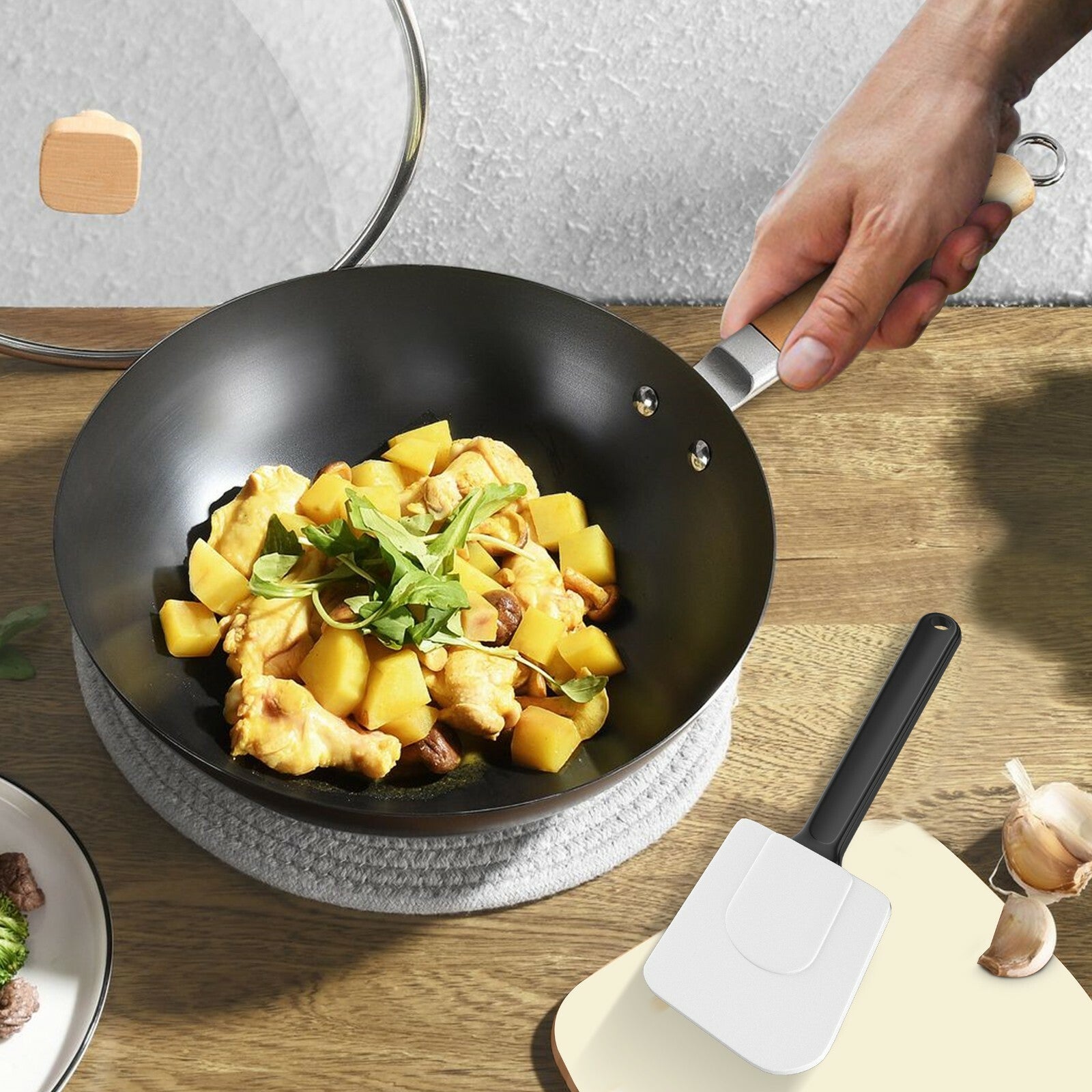 Cooking Utensil Set 23 Piece Stainless Steel Heat Resistant Kitchen Gadget Tools