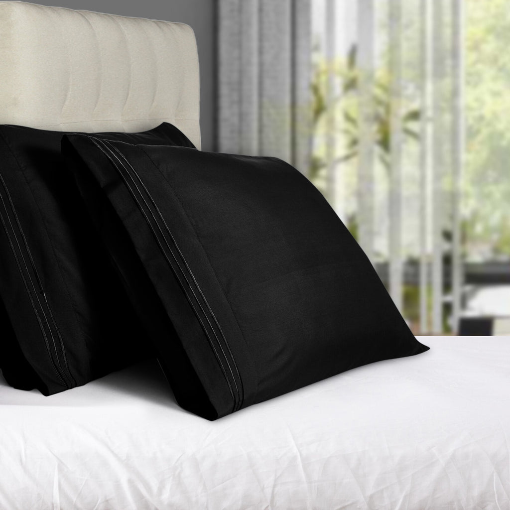 Pack of 2, 4 & 6 Pillow Cover Set Ultra Soft Microfiber Pillowcases Queen King
