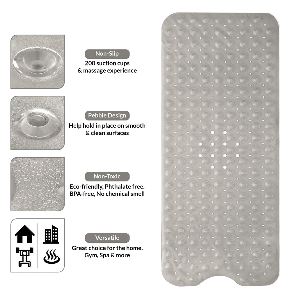 Non Slip Bathtub Mats Suction Cups Washable Bathroom Inside Shower Mat Anti Mold
