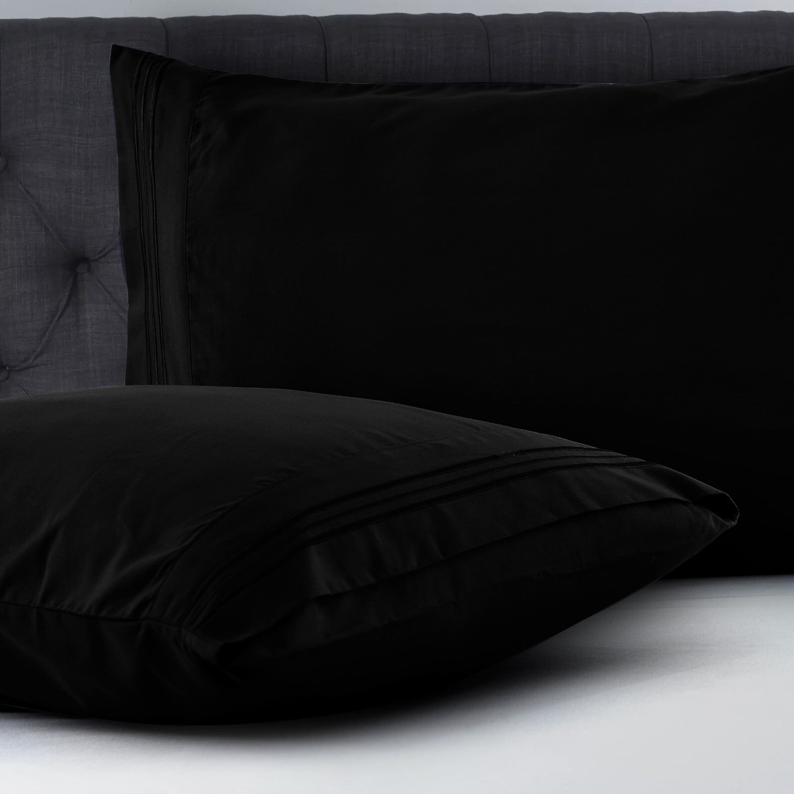 Pack of 2, 4 & 6 Pillow Cover Set Ultra Soft Microfiber Pillowcases Queen King