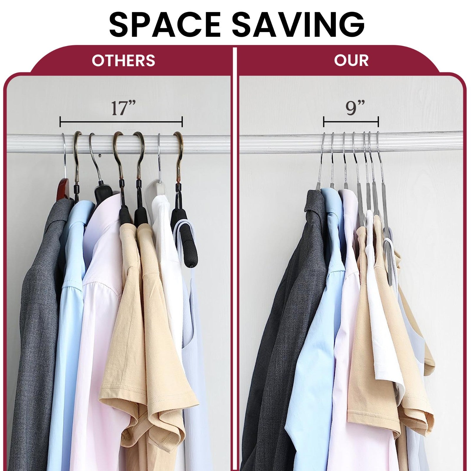 Velvet Hangers Cloths 30/50 Pack Premium Lightweight Space Saver Non Slip Hanger