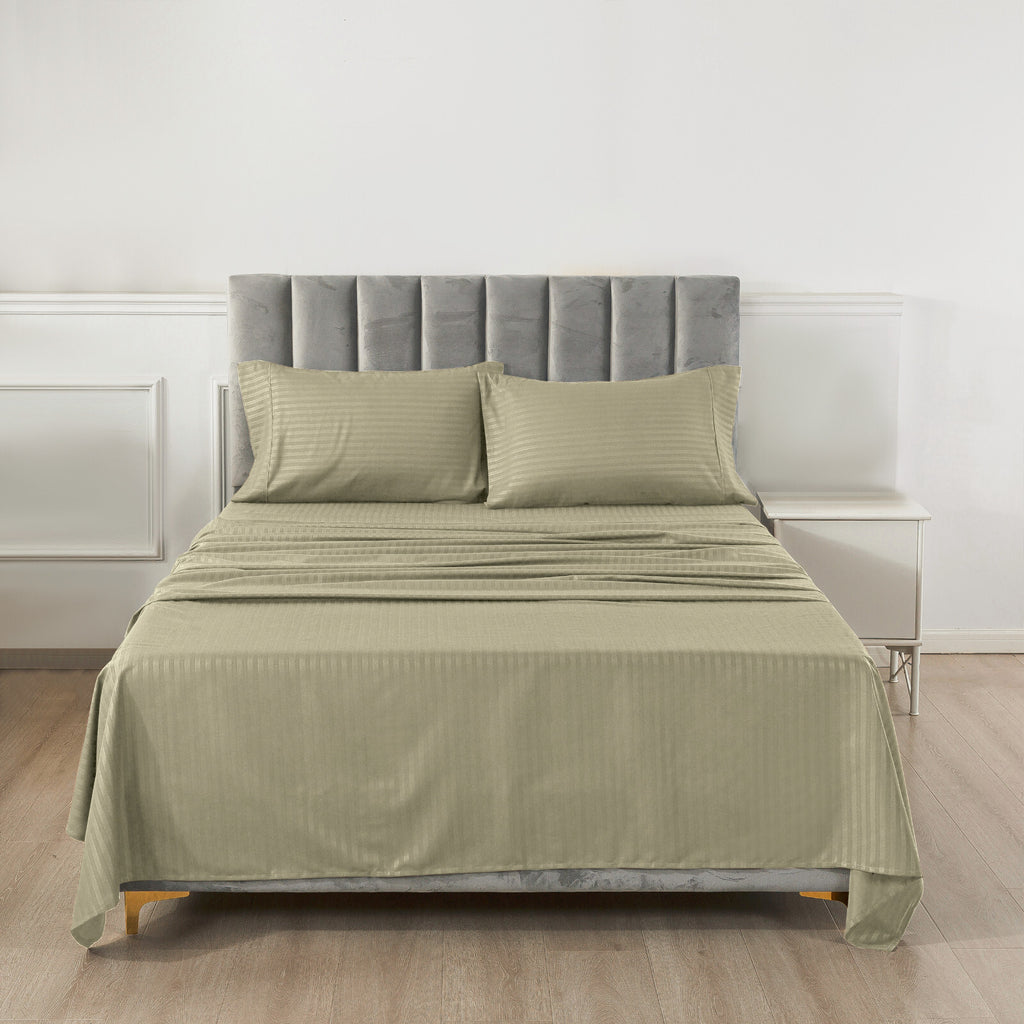 4 Piece Bed Sheet Set Deep Pocket 1800 Series Hotel Bed Sheet Microfiber Comfort