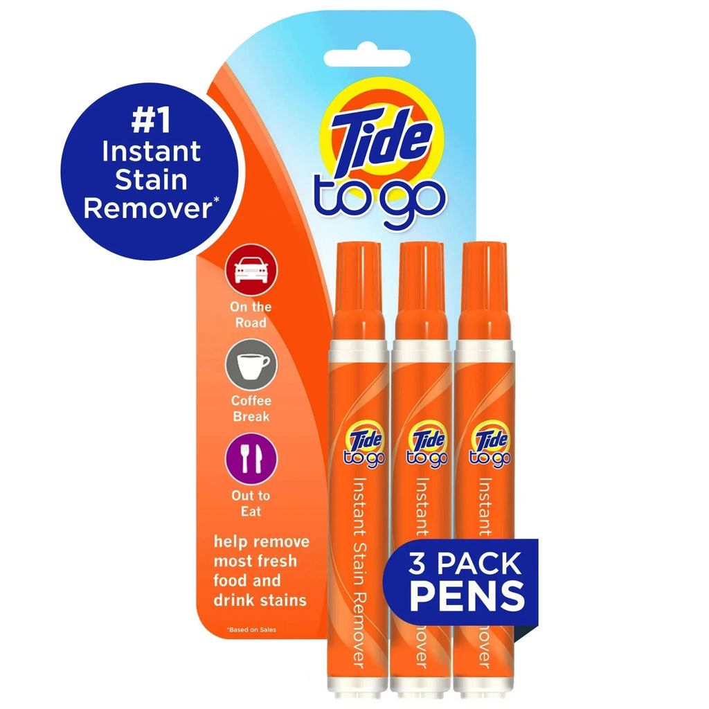 Tide To Go Instant Laundry Stain Remover Pen and Spot Cleaner,1.01 fl oz,3 Count