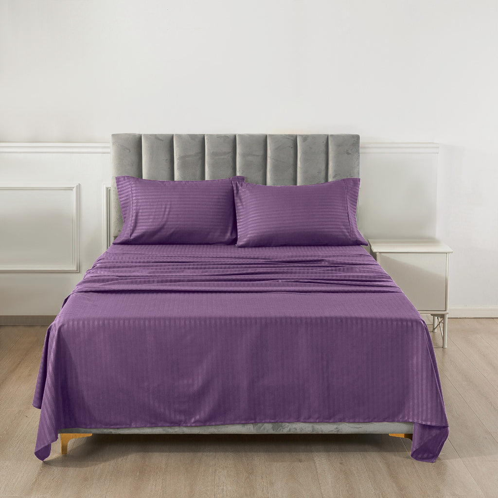 4 Piece Bed Sheet Set Deep Pocket 1800 Series Hotel Bed Sheet Microfiber Comfort