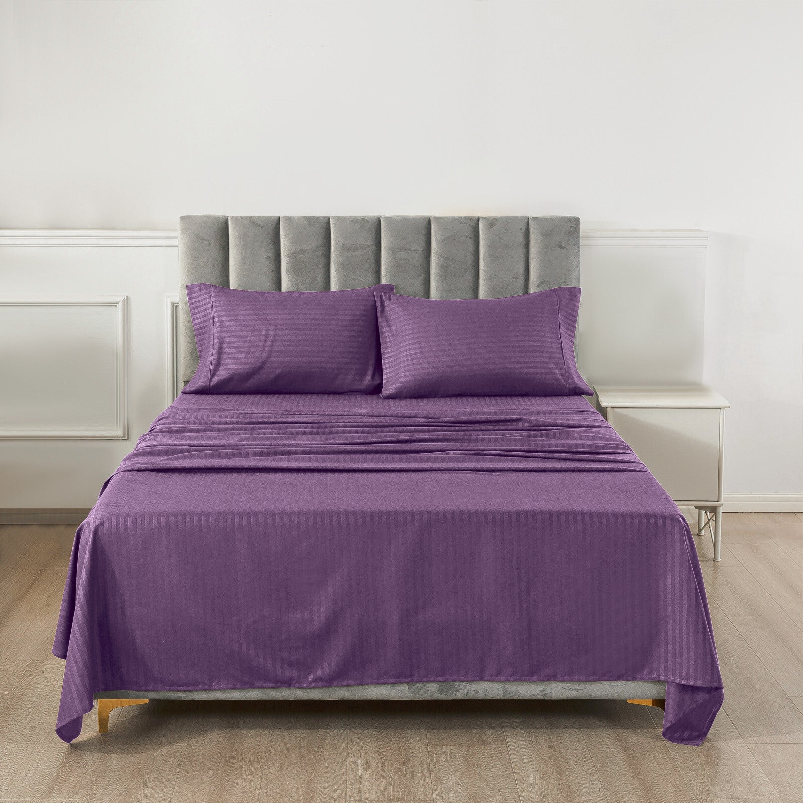 4 Piece Bed Sheet Set Deep Pocket 1800 Series Hotel Bed Sheet Microfiber Comfort