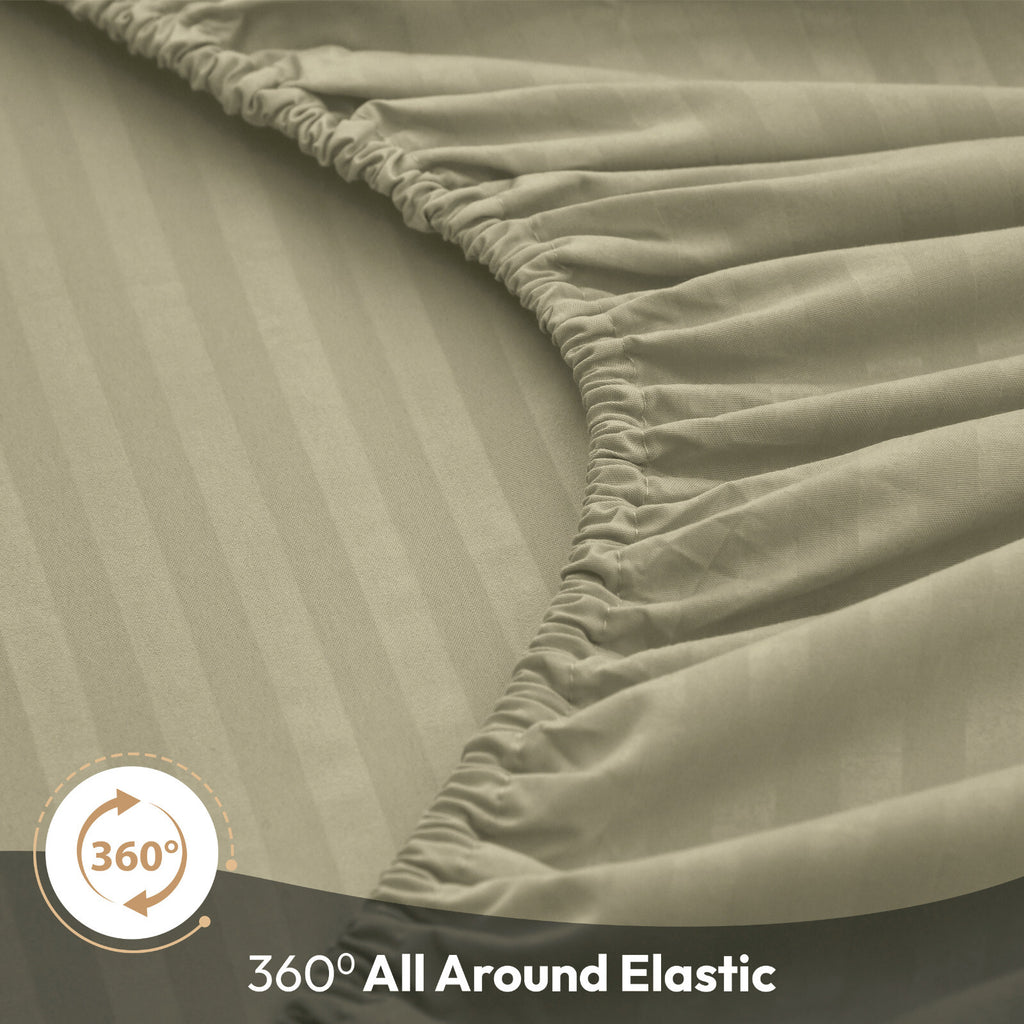 4 Piece Bed Sheet Set Deep Pocket 1800 Series Hotel Bed Sheet Microfiber Comfort