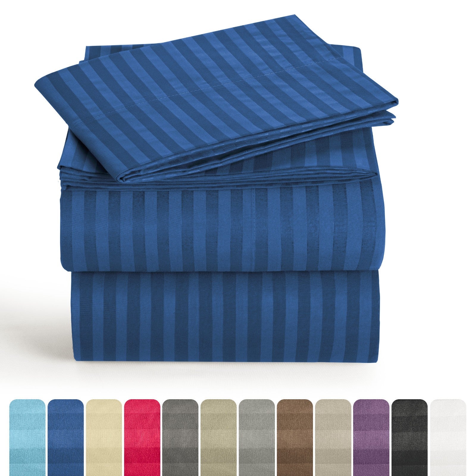 4 Piece Bed Sheet Set Deep Pocket 1800 Series Hotel Bed Sheet Microfiber Comfort