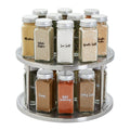 2 Tier Lazy Susan 360° Turntable Kitchen Spice Organizer Rack for Cabinet 10.5"