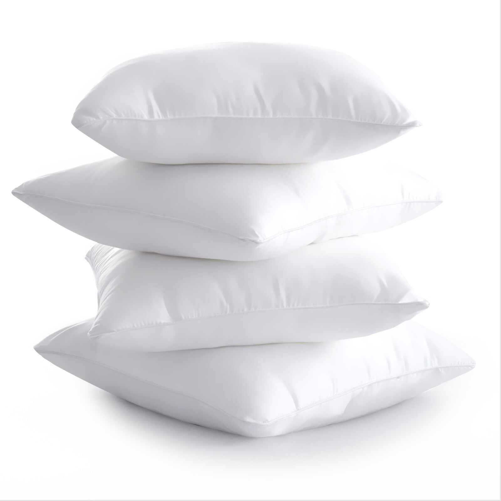 Throw Pillows Insert Cushion Pack of 4 Ultra Soft Bed & Couch Sofa Decor Pillows