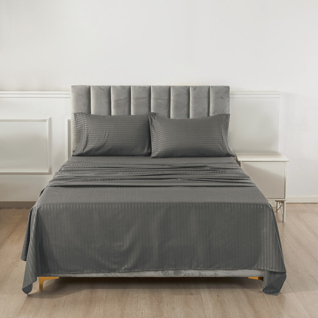 4 Piece Bed Sheet Set Deep Pocket 1800 Series Hotel Bed Sheet Microfiber Comfort