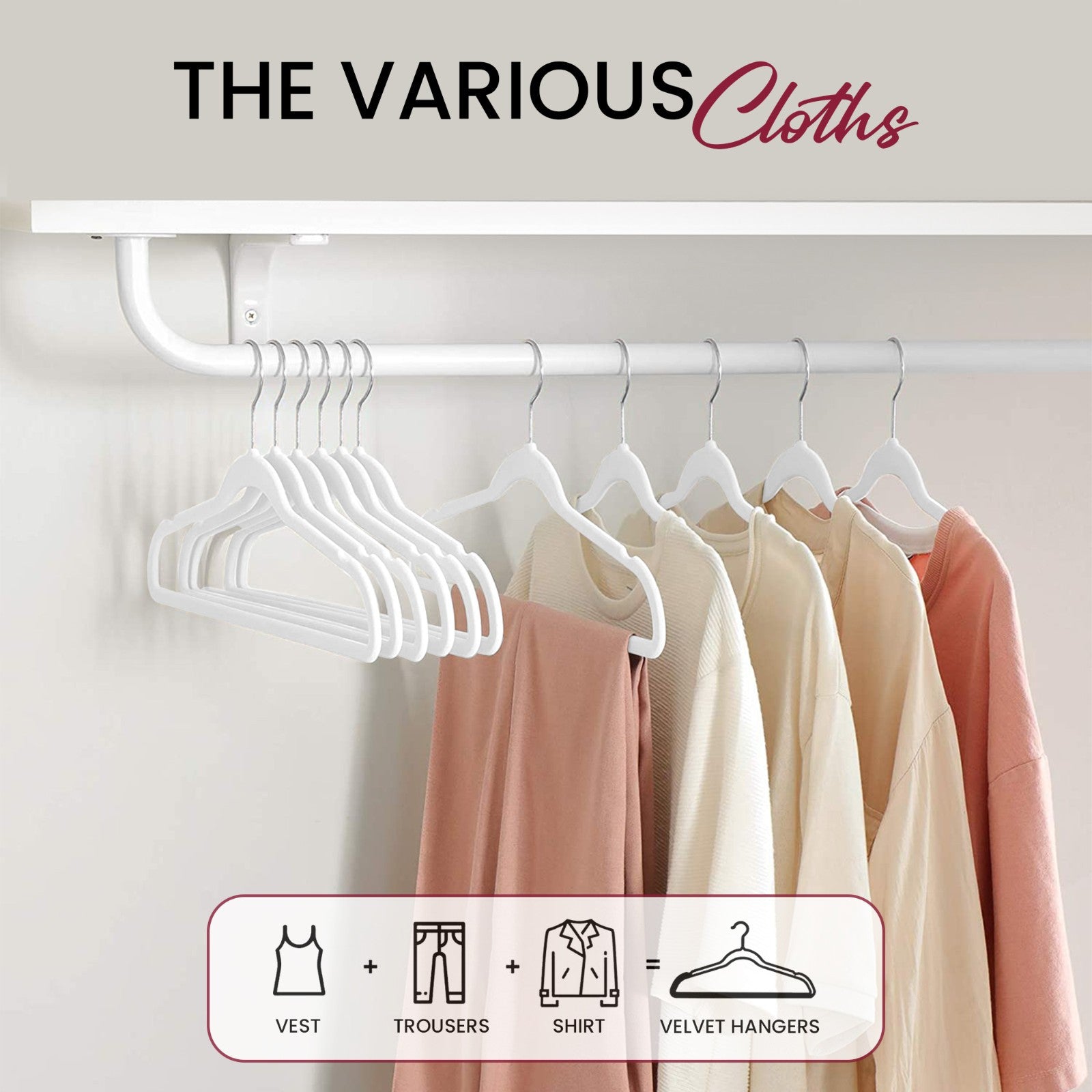 Velvet Hangers Cloths 30/50 Pack Premium Lightweight Space Saver Non Slip Hanger