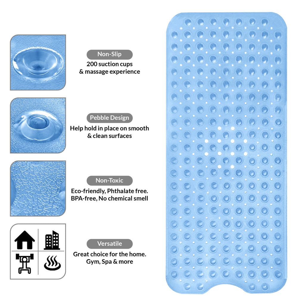 Non Slip Bathtub Mats Suction Cups Washable Bathroom Inside Shower Mat Anti Mold