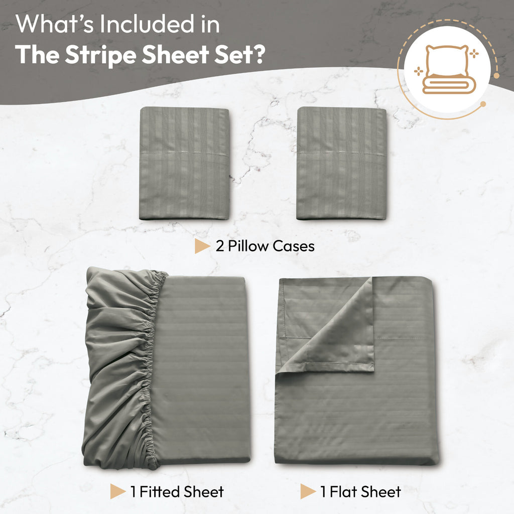 4 Piece Bed Sheet Set Deep Pocket 1800 Series Hotel Bed Sheet Microfiber Comfort