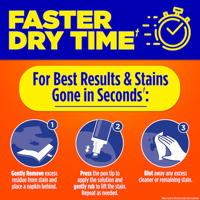 Tide To Go Instant Laundry Stain Remover Pen and Spot Cleaner,1.01 fl oz,3 Count