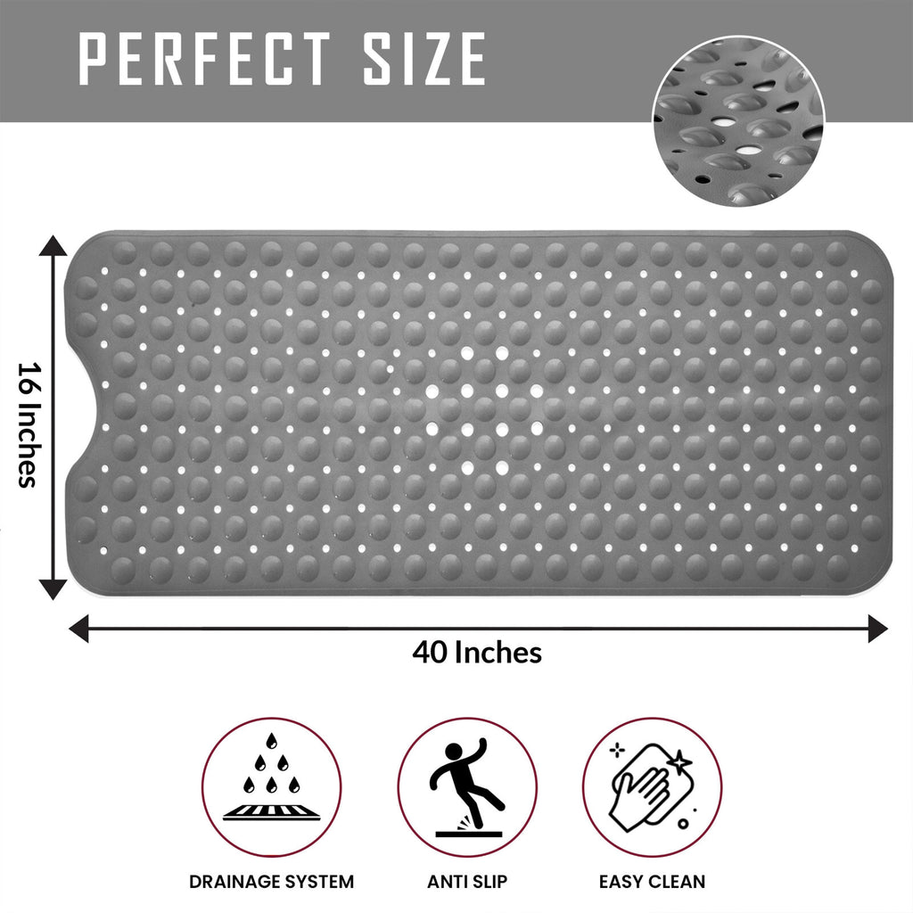Non Slip Bathtub Mats Suction Cups Washable Bathroom Inside Shower Mat Anti Mold