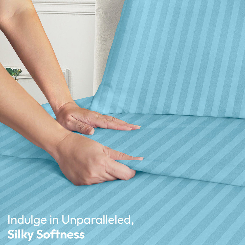 4 Piece Bed Sheet Set Deep Pocket 1800 Series Hotel Bed Sheet Microfiber Comfort