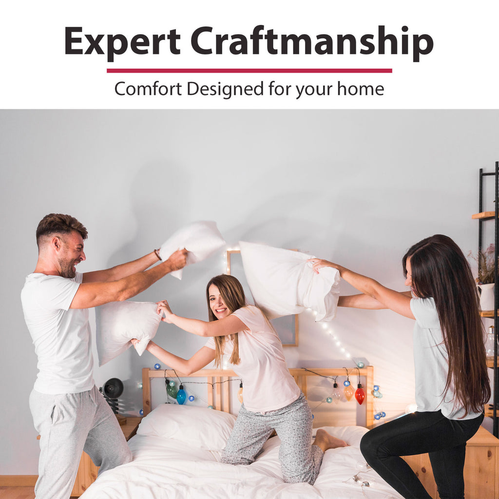 Throw Pillows Insert Cushion Pack of 4 Ultra Soft Bed & Couch Sofa Decor Pillows