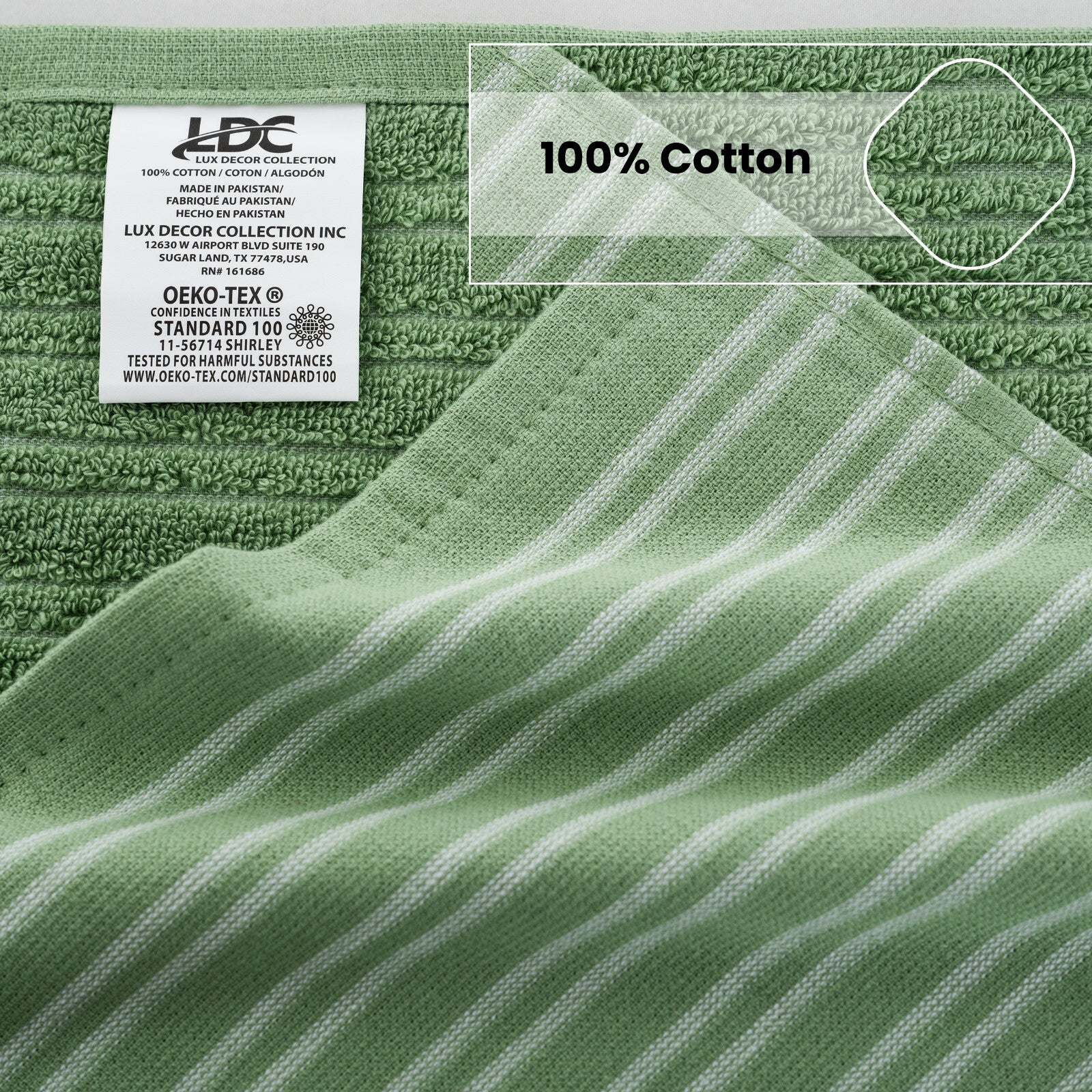 6PC Kitchen Towel Set 100% Cotton Dish Towels 16 x 26 Absorbent Tea Bar Towels