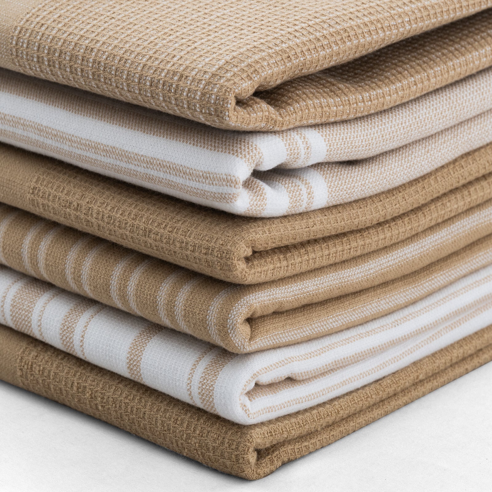 6PC Kitchen Towel Set 100% Cotton Dish Towels 16 x 26 Absorbent Tea Bar Towels