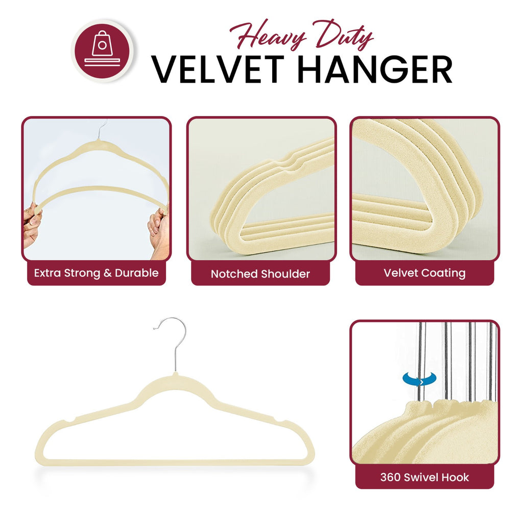 Velvet Hangers Cloths 30/50 Pack Premium Lightweight Space Saver Non Slip Hanger